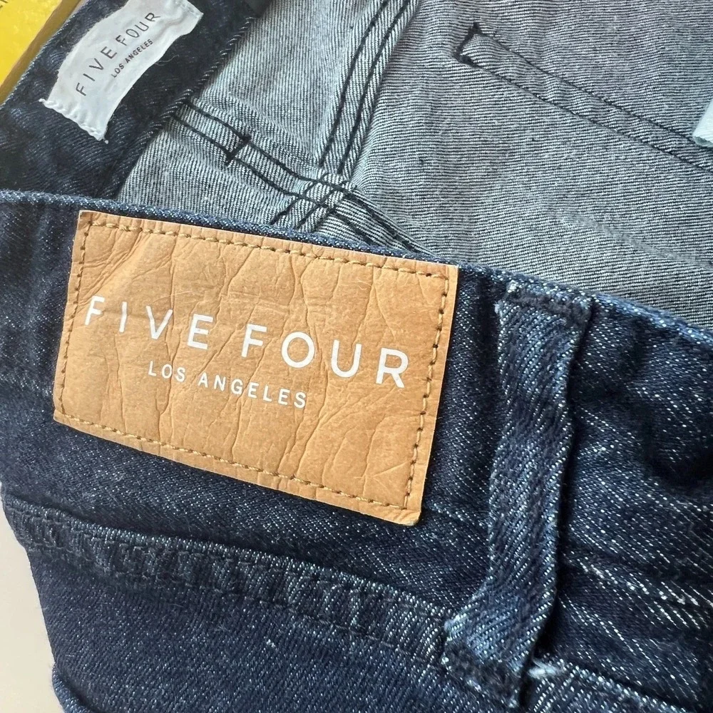 Five Four LA Mens Jeans 36x34 Leonel Relaxed Dark Wash Blue Straight‎ W36 L34